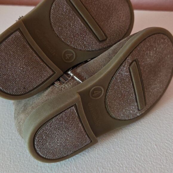 Garanimals Size 4 Tan/Brown Infant Baby Little Girls Toddler Boots Zip Up - Picture 5 of 6